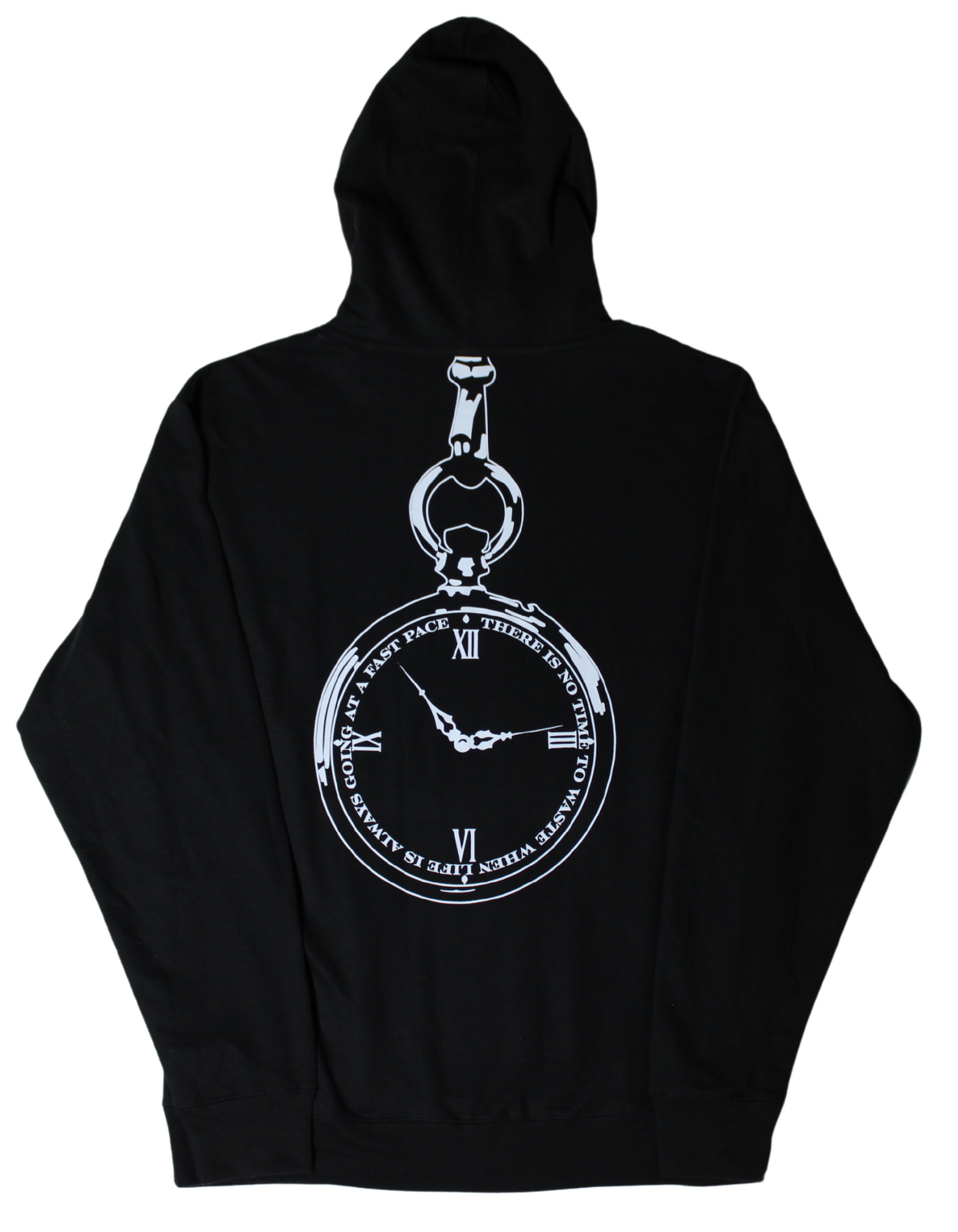 'Timepiece' Black hoodie